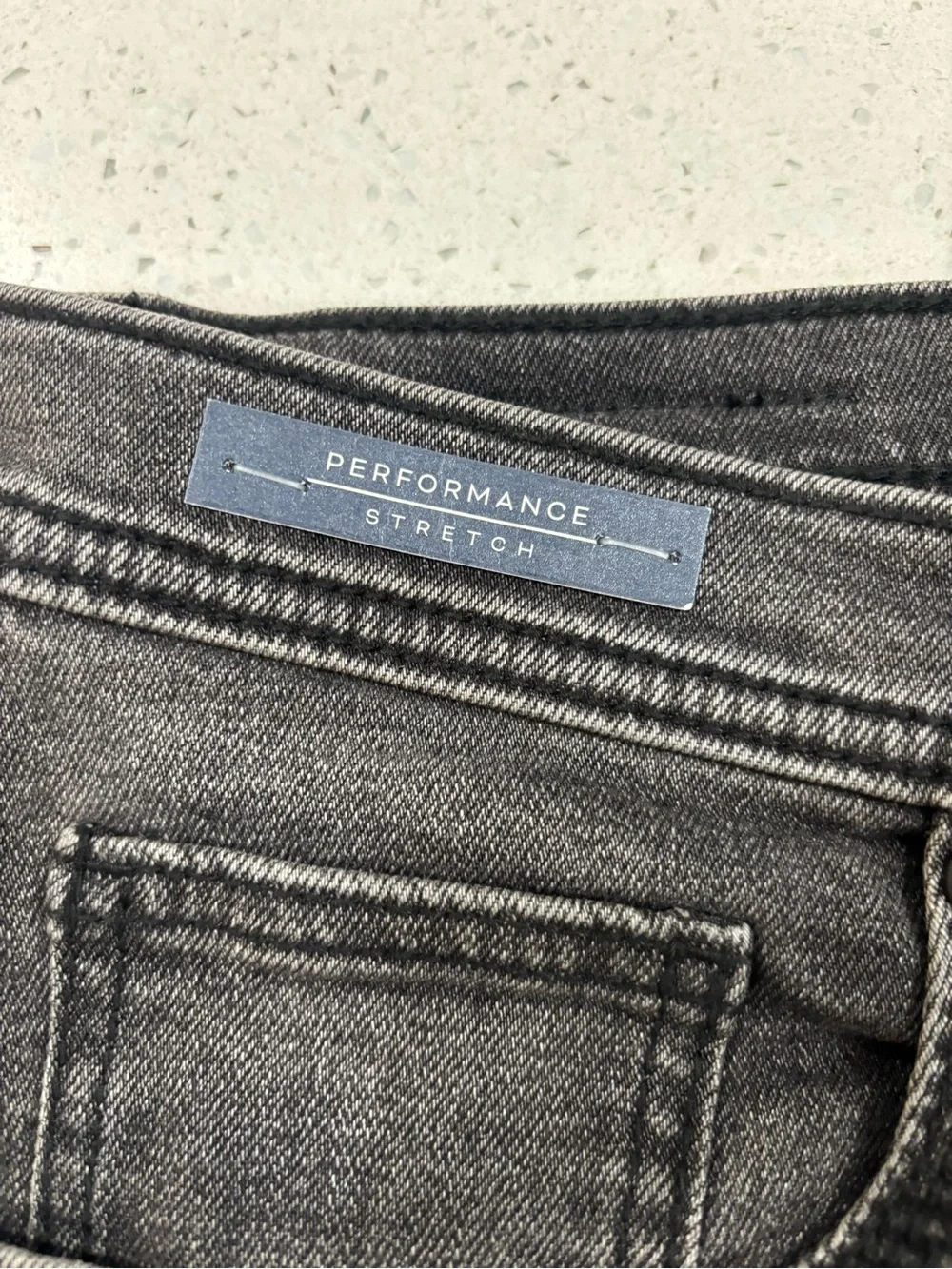 BKE Men's Straight Jeans in Washed Black 36x32 stretch
